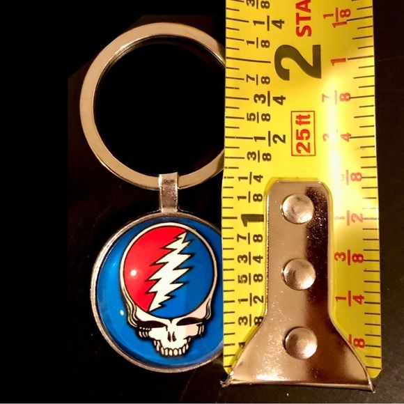 SOLD BUYITWHENFOUND Custom Grateful Dead Keychains SKULL STEAL YOUR FACE - Picture 4 of 6